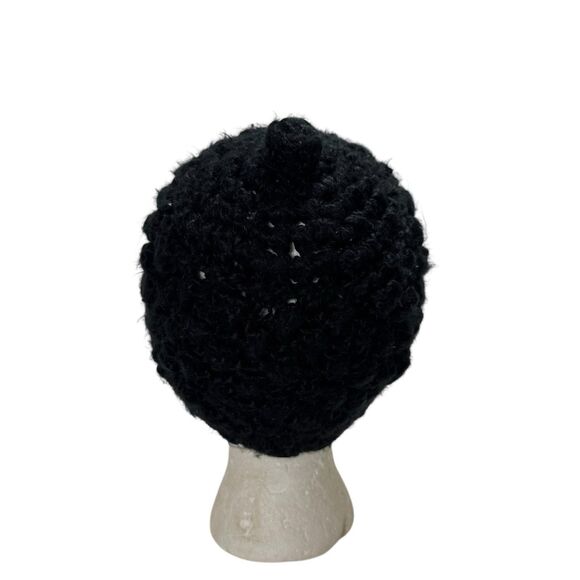 DC Shoes Jora Hat Chunky Crochet Brim Beanie Retro Skater Boho Indie Newsboy Cap - Picture 5 of 6